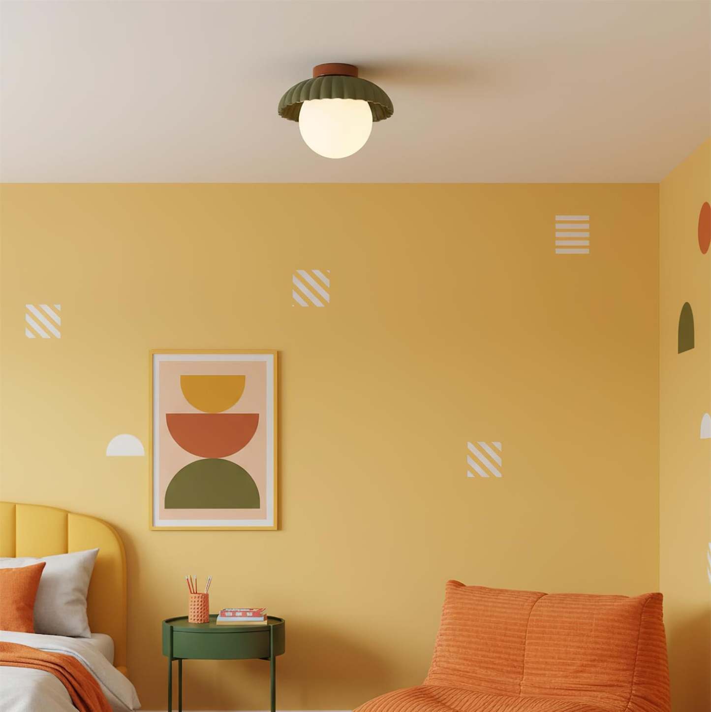 Retro Globe Ceiling Light