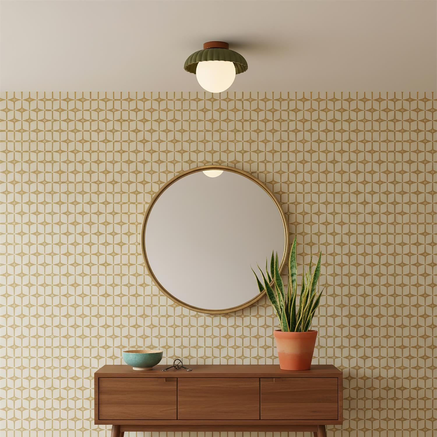 Retro Globe Ceiling Light