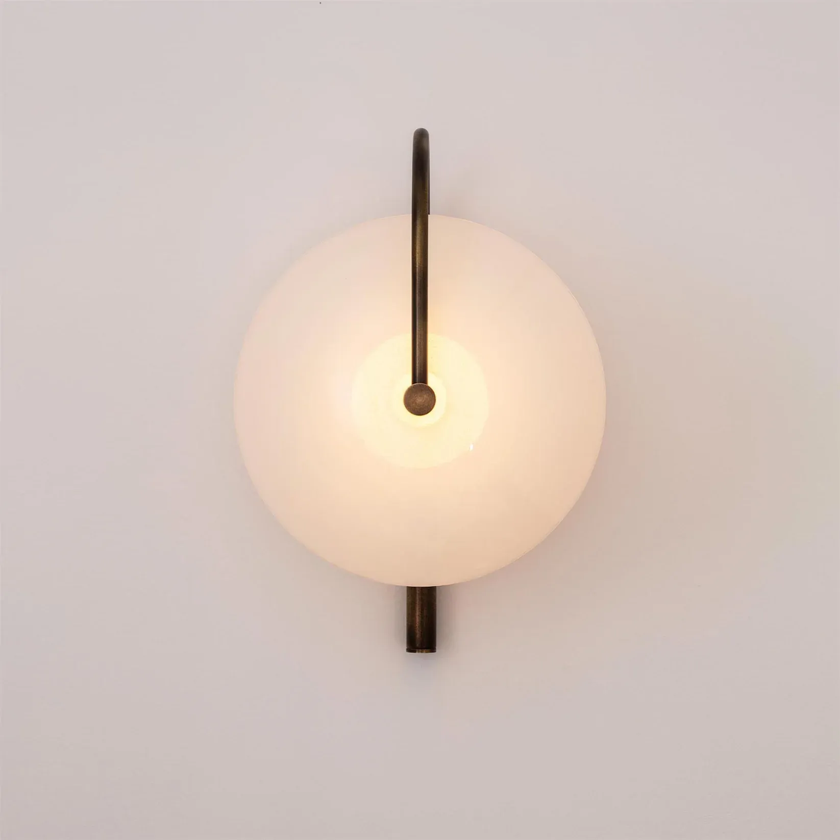 Elif Modern Black Gold Metal Glass Wall Lamp Dining Room Bedroom