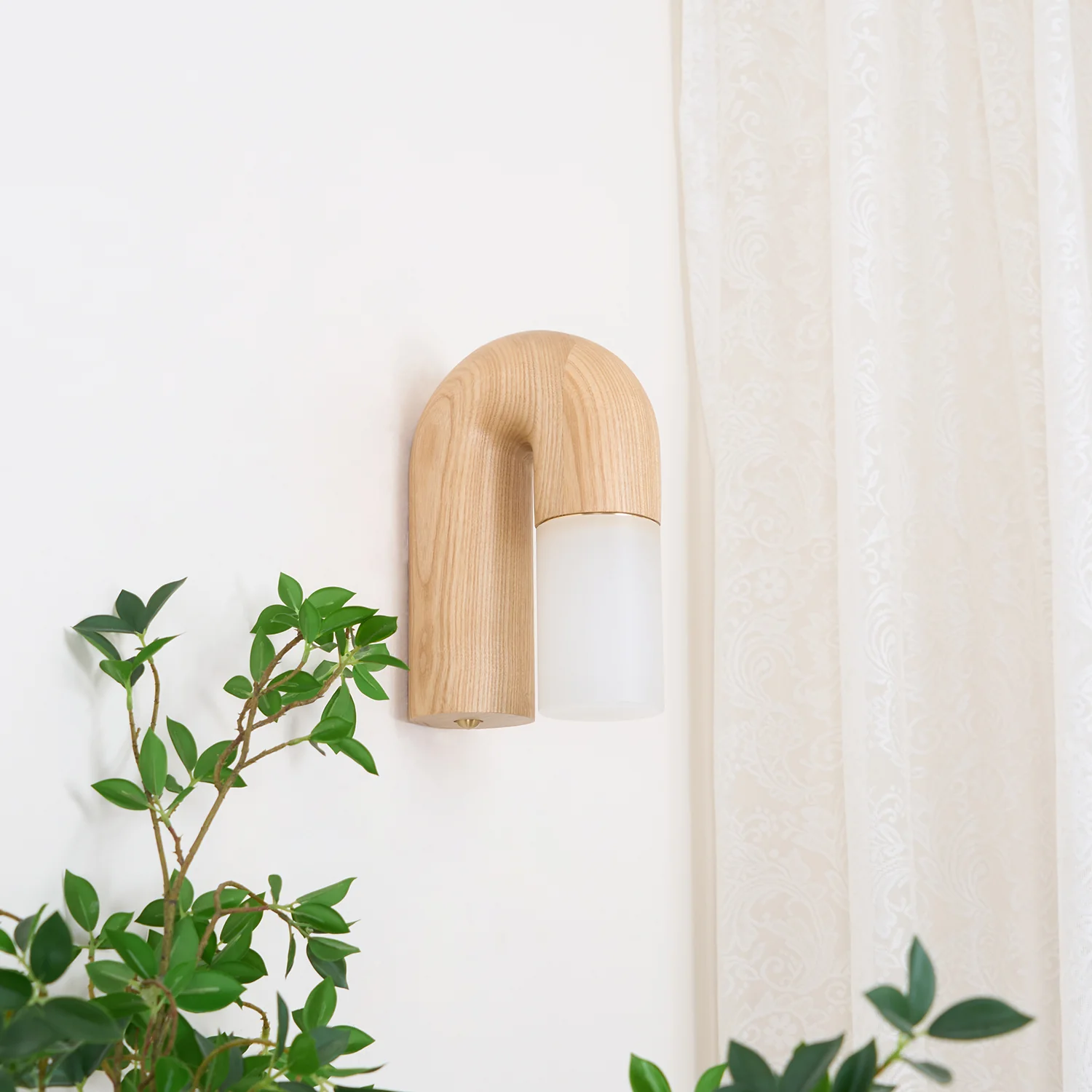 Ozawa Bois Noyer Noir Métal Applique Murale Salle à MangerChambre à Coucher