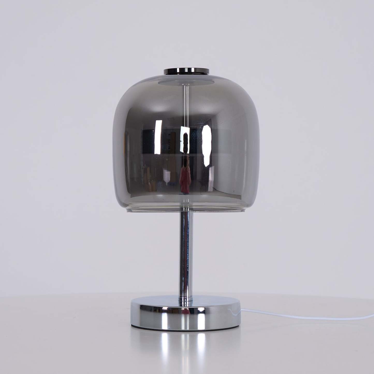 Verre Gris Fumé Lampe de Table | Las Sola