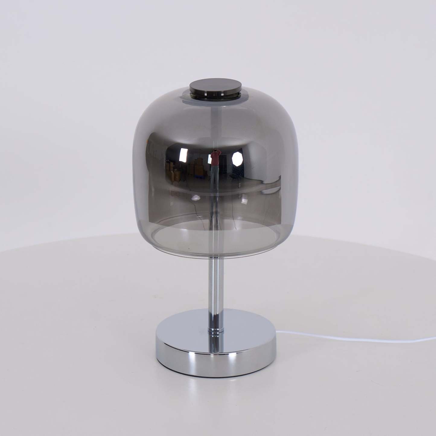 Axis Smoke Gray Glass Table Lamp