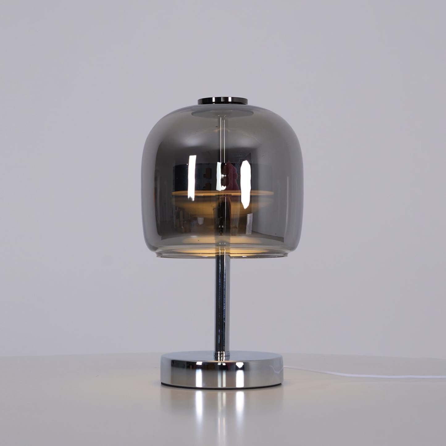 Axis Smoke Gray Glass Table Lamp
