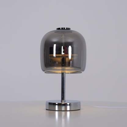 Axis Smoke Gray Glass Table Lamp