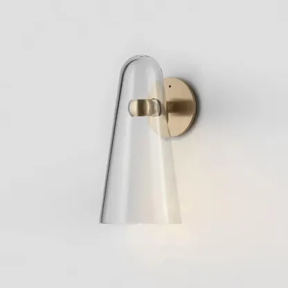 Edge Modern Unusual Glass Wall Light Shades Bathroom Bedroom Hallway