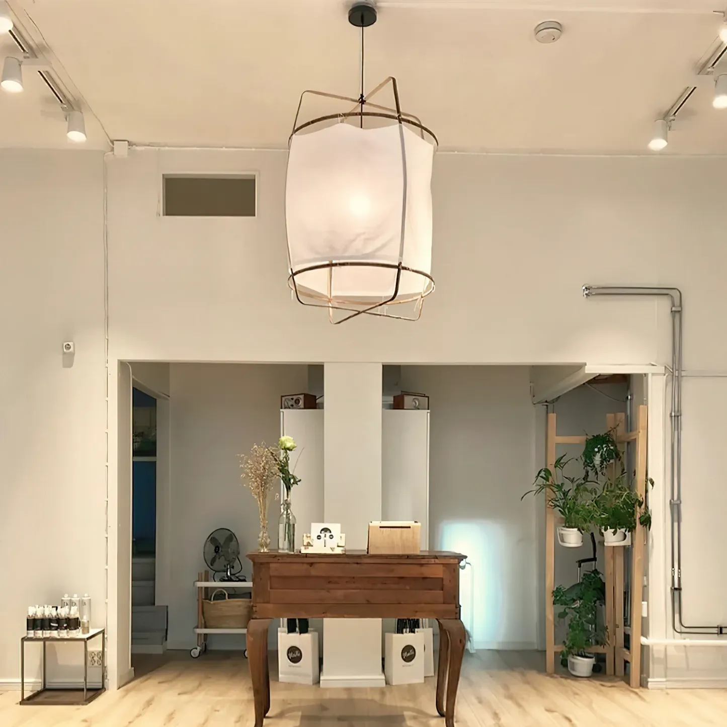 Ozawa Modern Cottage Fabric Pendant Light Shades Living Dining Room Bedroom