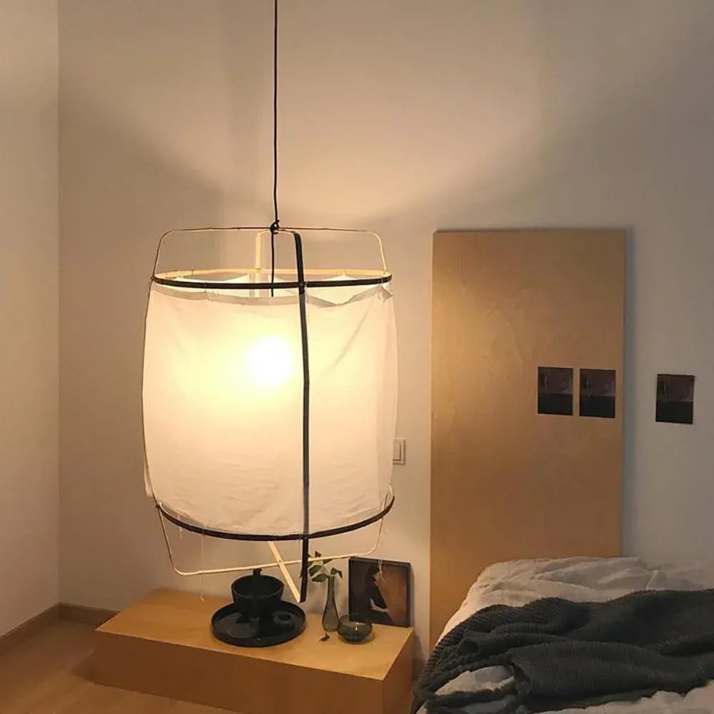 Ozawa Modern Cottage Fabric Pendant Light Shades Living Dining Room Bedroom