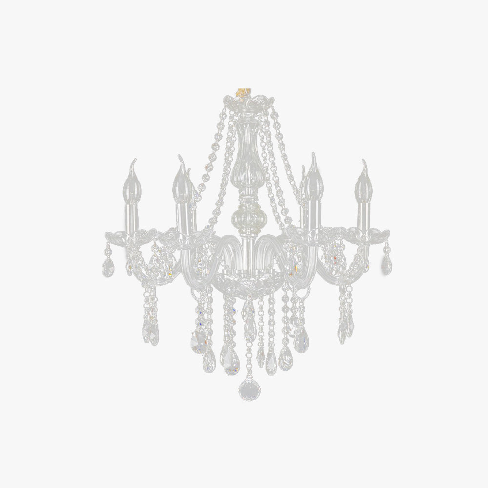 Silva Luxe LED Suspension Verre Clair Salon Chambre à Coucher