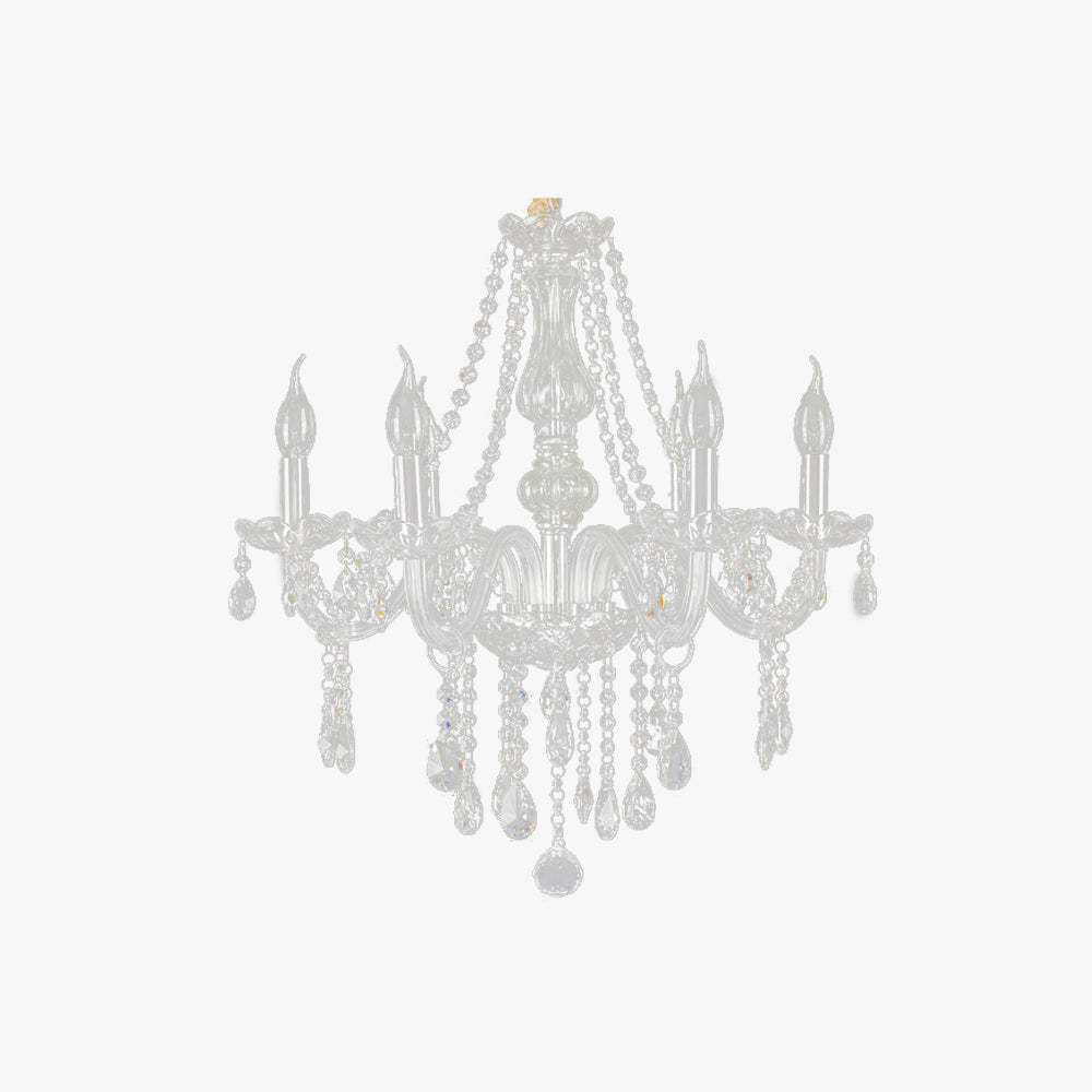 Silva Luxe LED Suspension Verre Clair Salon Chambre à Coucher