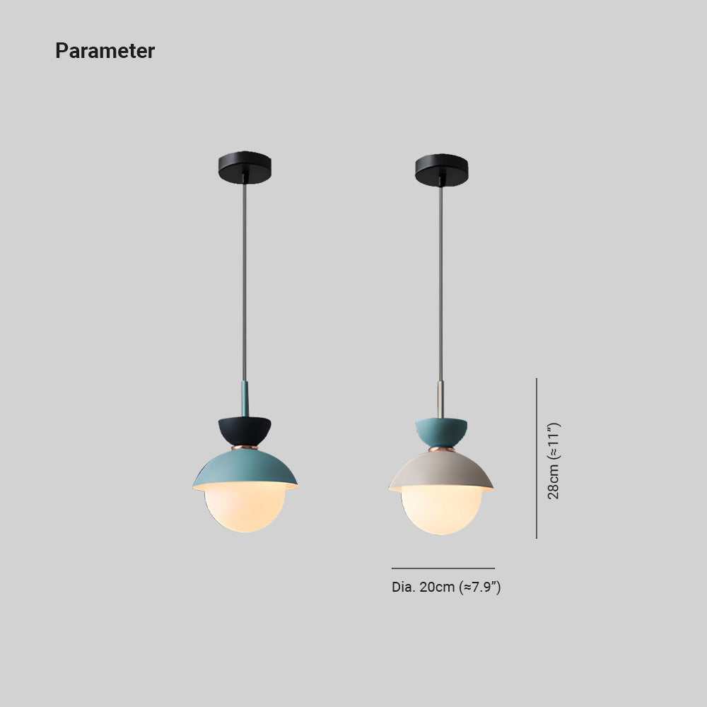 Cairns LED Coloré Métal Suspension Chambre à Coucher Salon