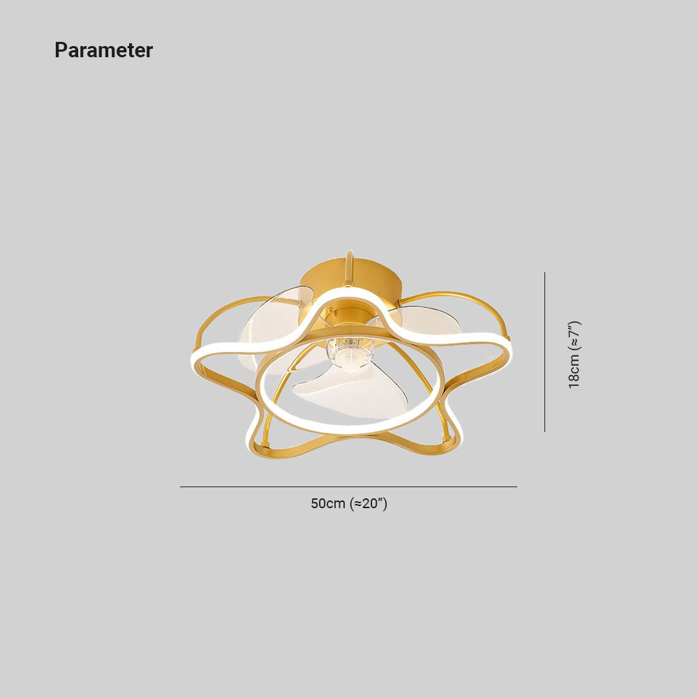 Hana Ventilateur de Plafond, 3 Styles, D50CM
