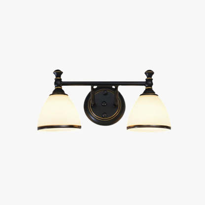 Eryn Applique Murale Vintage Classique, Métal/Verre, Noir, Chambre