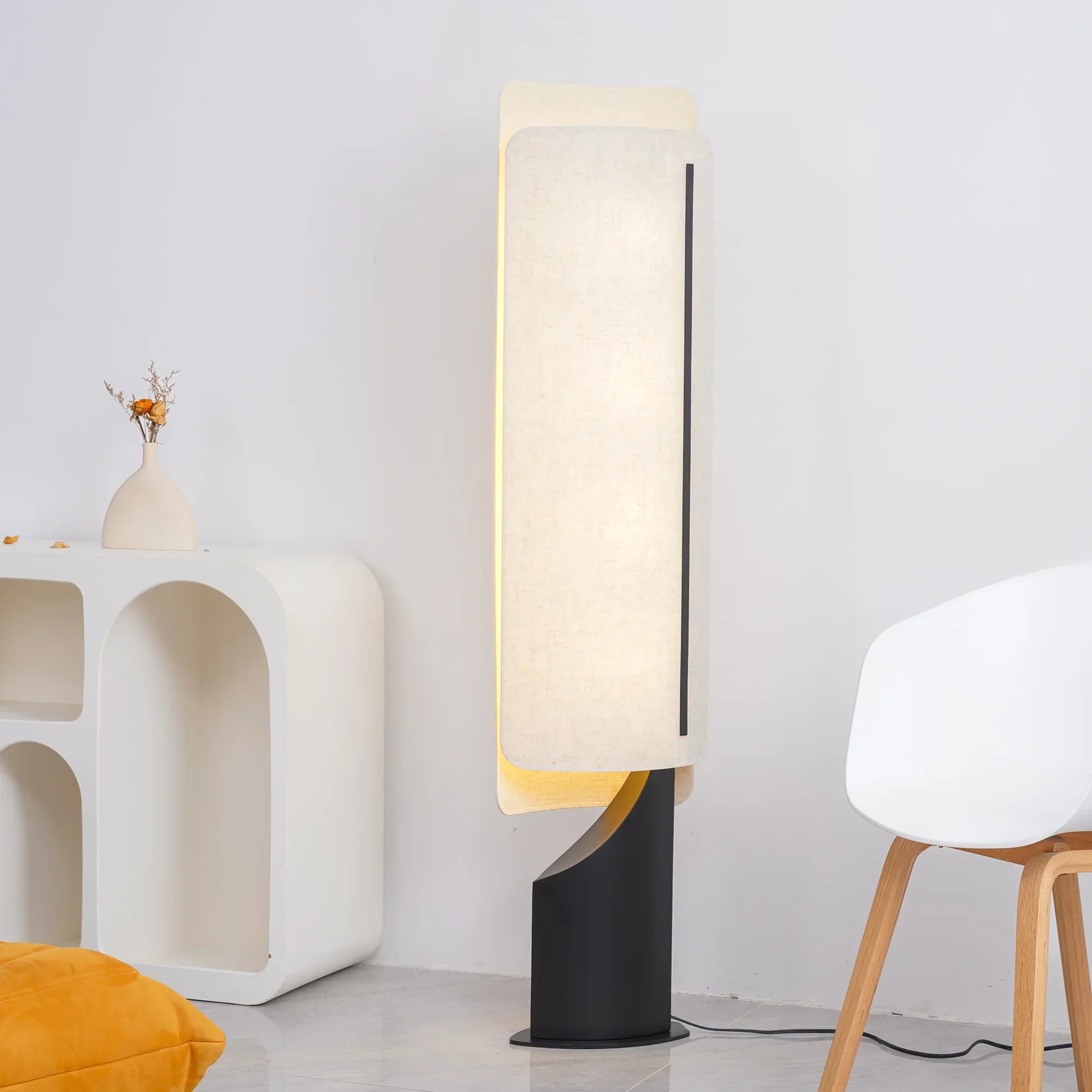 Hakka Linen Barrier Floor Lamp