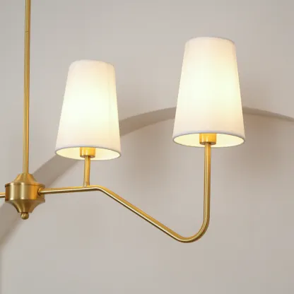 Alessio Vintage Classical Metal Fabric Pendant Light Shades Living Dining Room