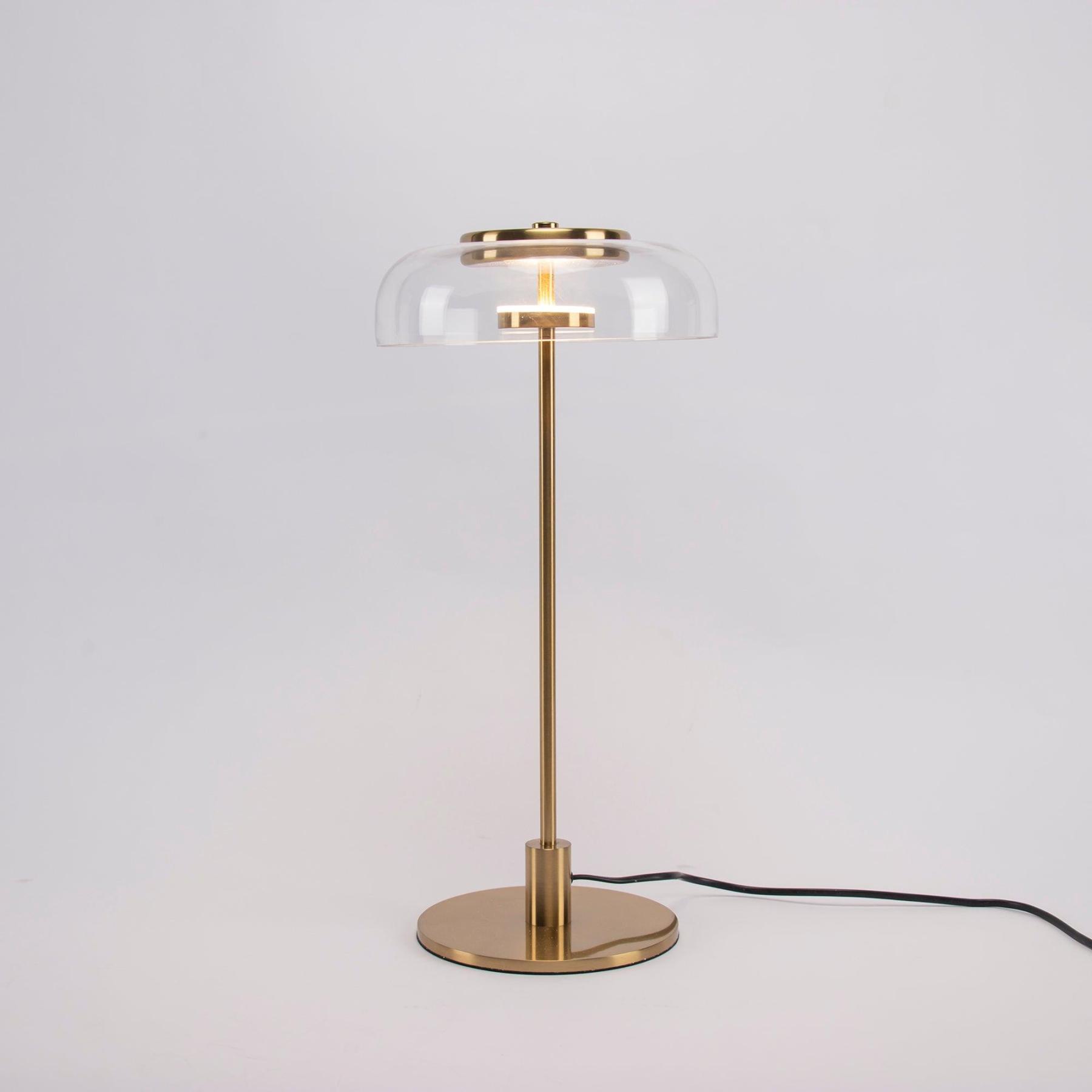 Clair Verre Dôme Lampe de Table | Las Sola