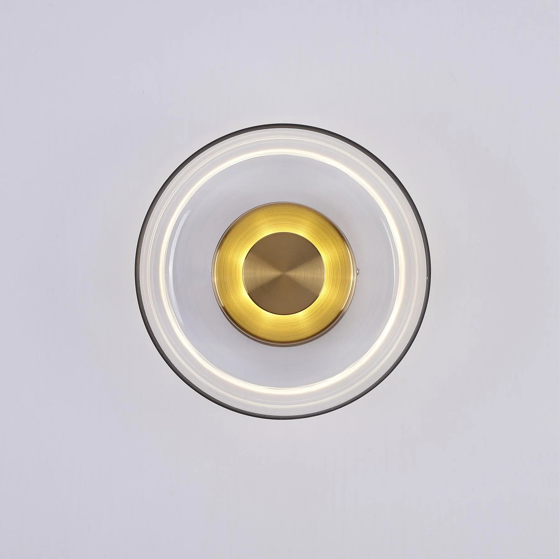 Hailie Moderne Rond Bol Verre Applique Murale Nuances Chambre à Coucher Couloir