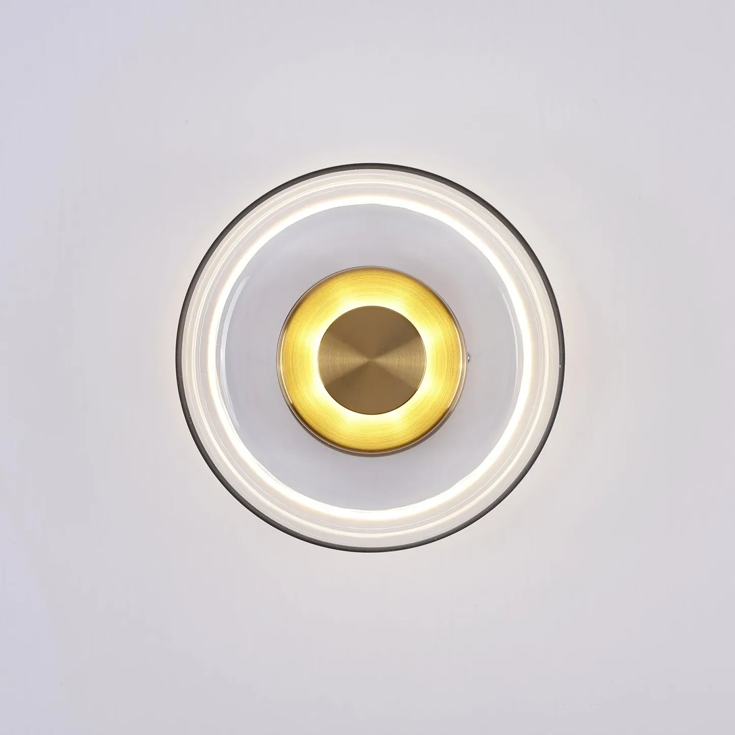 Hailie Moderne Rond Bol Verre Applique Murale Nuances Chambre à Coucher Couloir