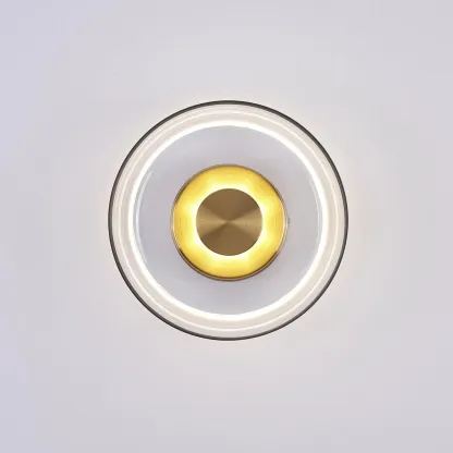 Hailie Moderne Rond Bol Verre Applique Murale Nuances Chambre à Coucher Couloir