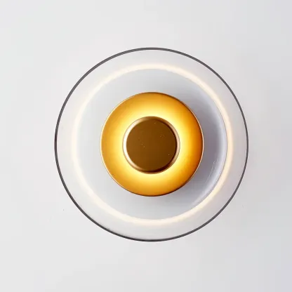 Hailie Moderne Rond Bol Verre Applique Murale Nuances Chambre à Coucher Couloir