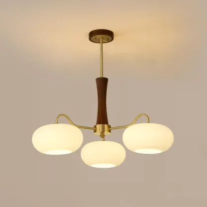 Valentina Vintage Metal Wood  Pendant Light Bedroom Living Room