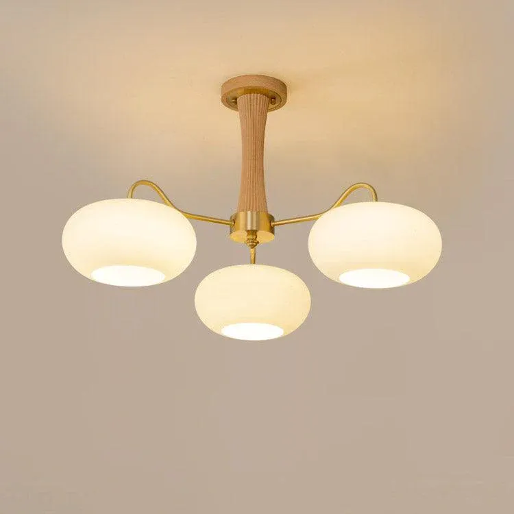 Valentina Vintage Metal Wood Pendant Light Bedroom Living Room