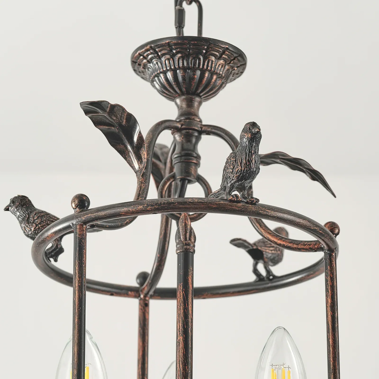 Alessio Vintage Metal Bronze Gold Pendant Light Dining Room Bedroom