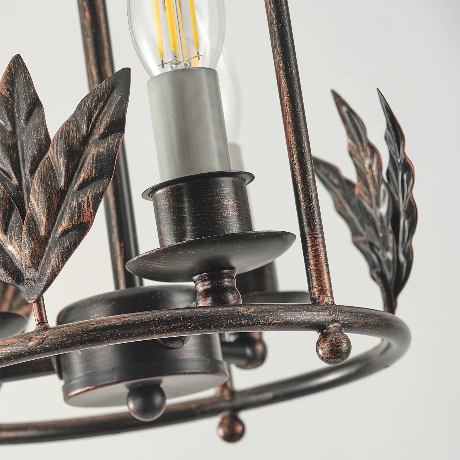Alessio Vintage Metal Bronze Gold Pendant Light Dining Room Bedroom