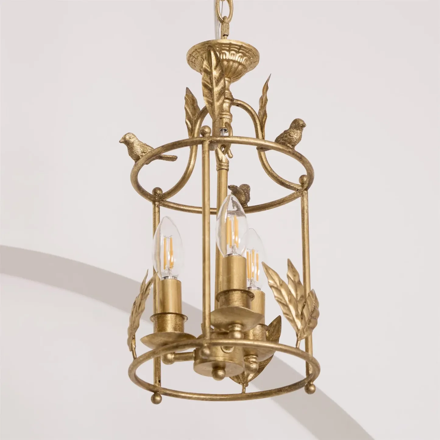 Alessio Vintage Metal Bronze Gold Pendant Light Dining Room Bedroom