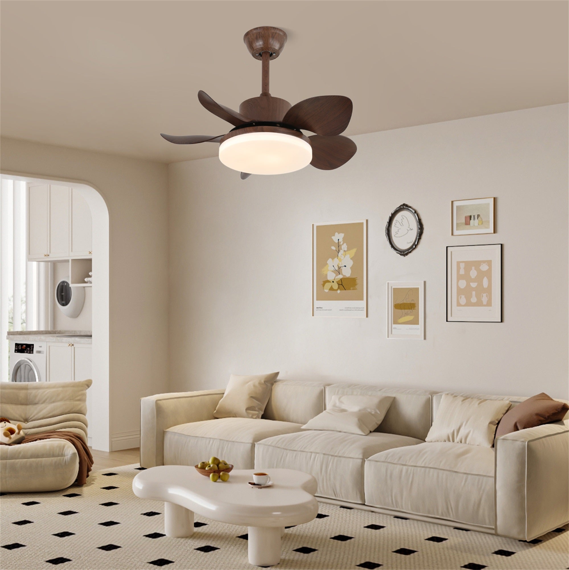 Plafonnier Ventilateur Alenya en Bois - Neutralighting