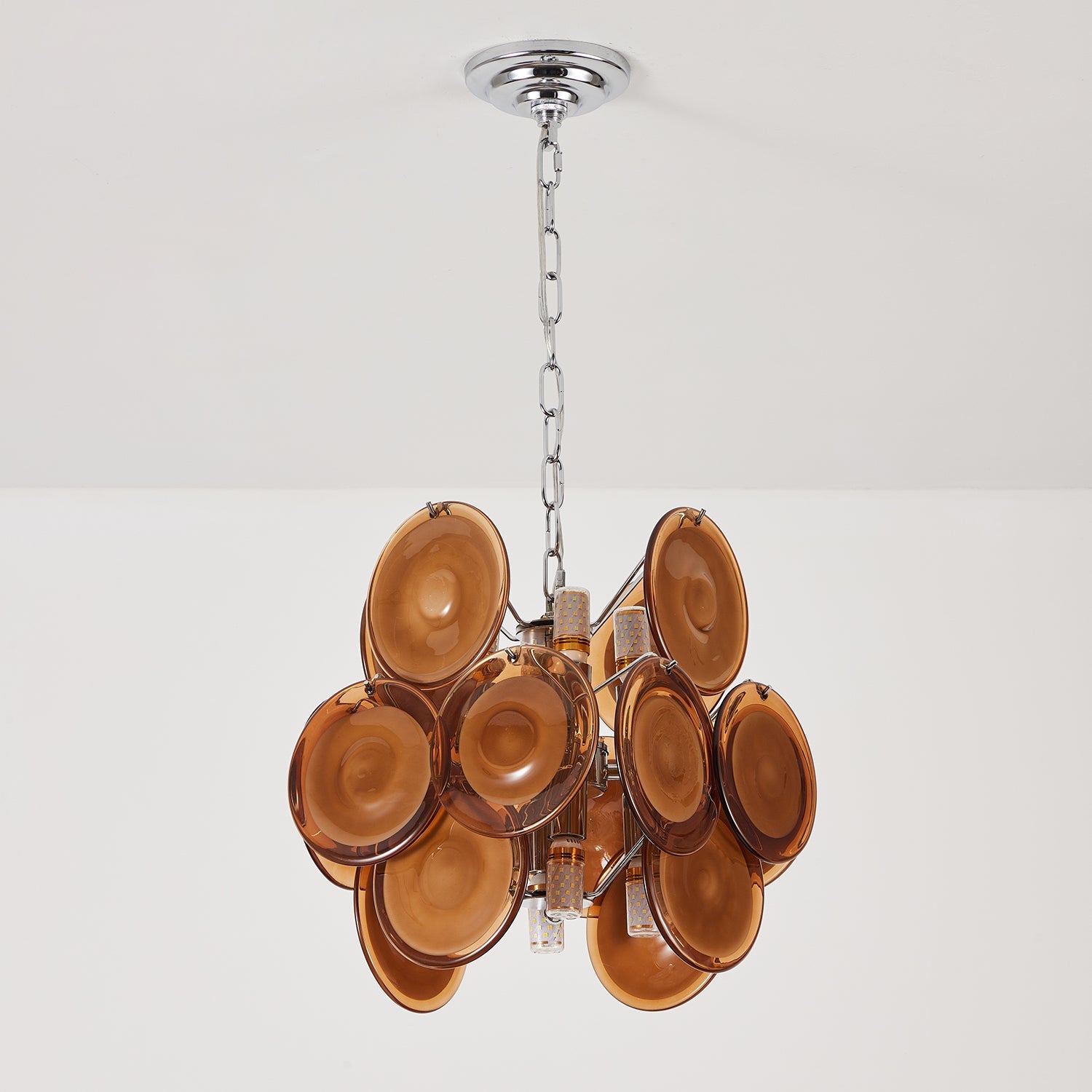 Verona Amber Glass Pendant Lamp