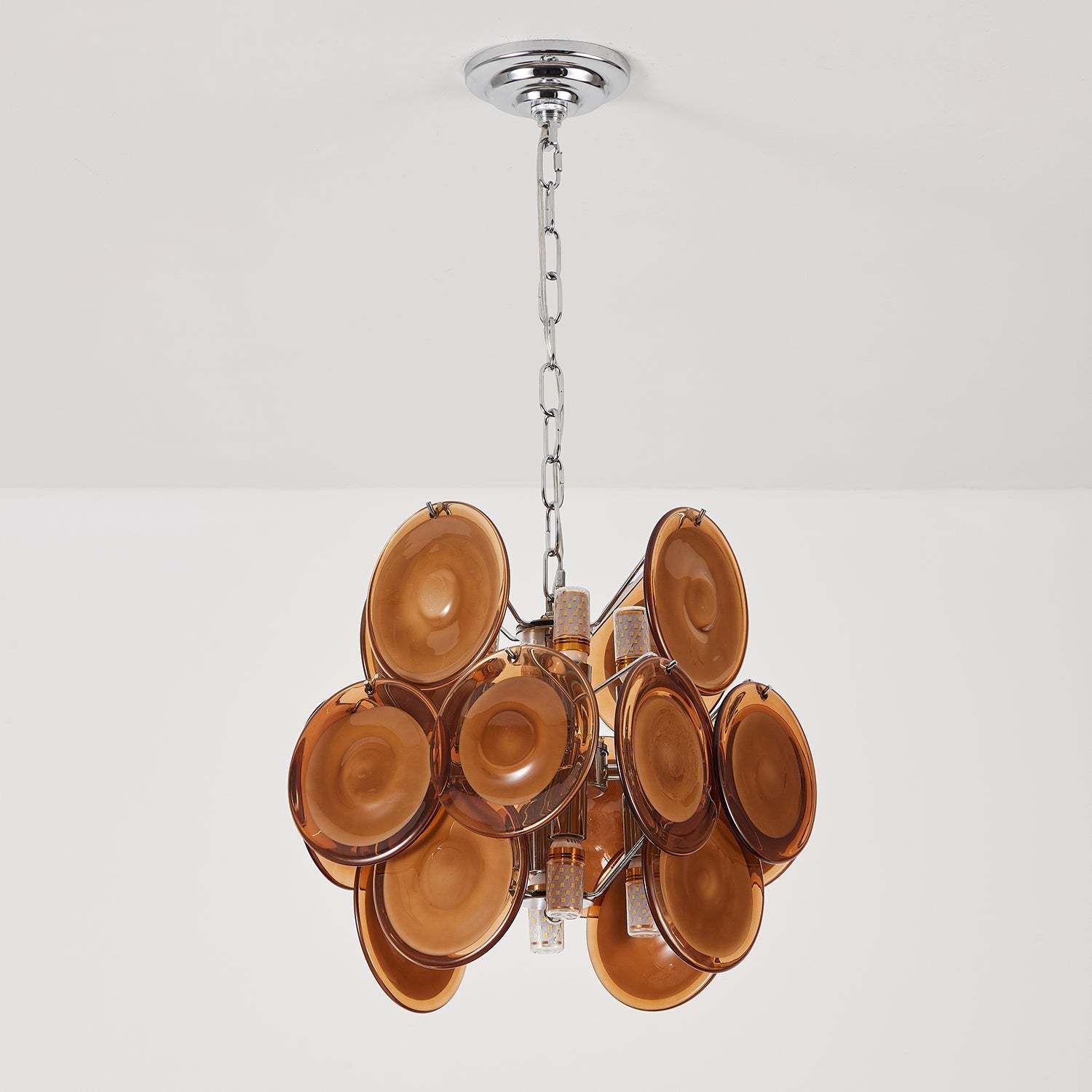 Verona Amber Glass Pendant Lamp