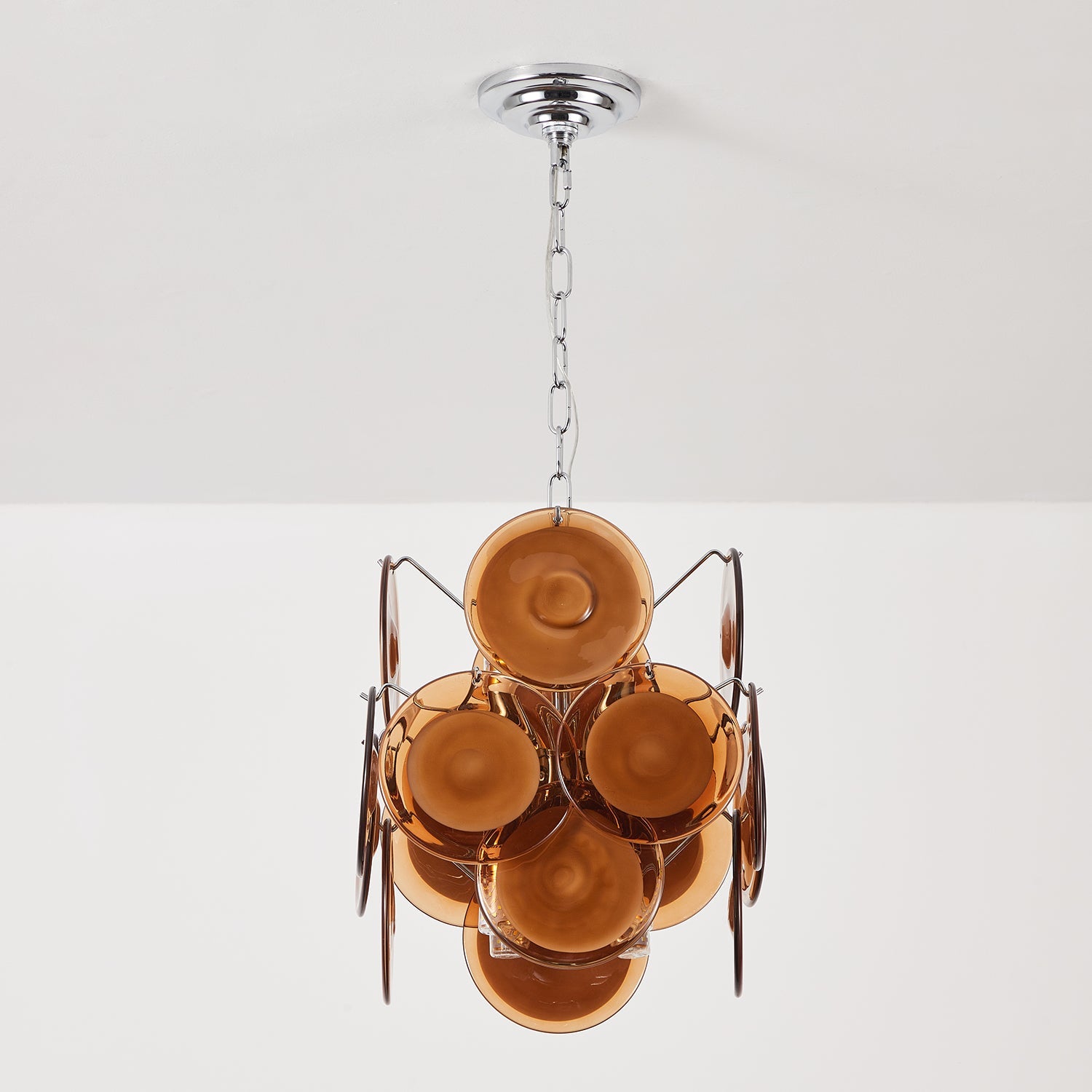 Verona Amber Glass Pendant Lamp
