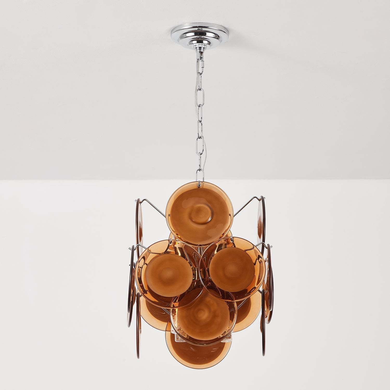 Verona Amber Glass Pendant Lamp