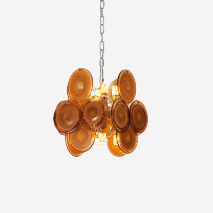 Verona Amber Glass Pendant Lamp