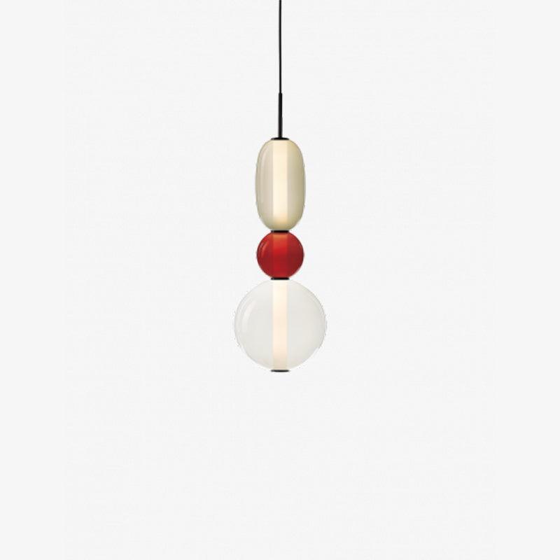 Amber Drop Glass Pendant Light