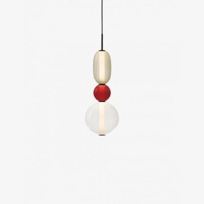 Amber Drop Glass Pendant Light