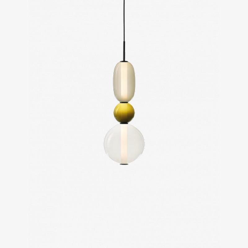Amber Drop Glass Pendant Light