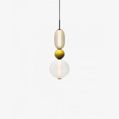 Amber Drop Glass Pendant Light