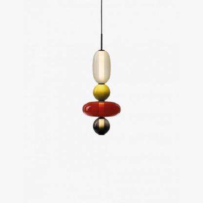 Amber Drop Glass Pendant Light