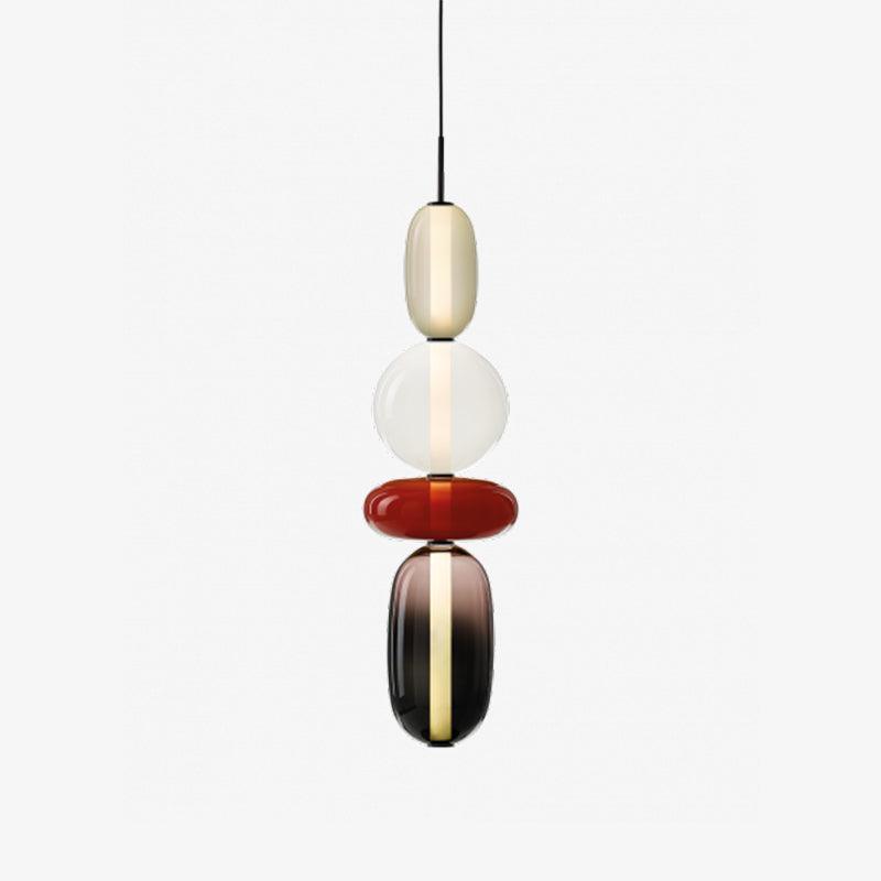 Amber Drop Glass Pendant Light