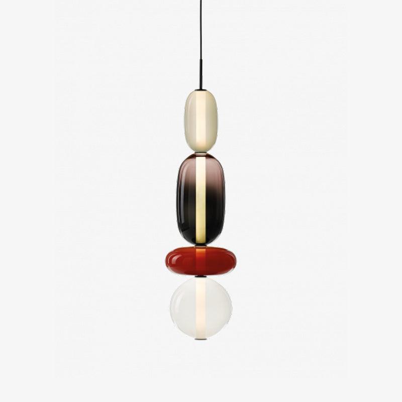 Amber Drop Glass Pendant Light