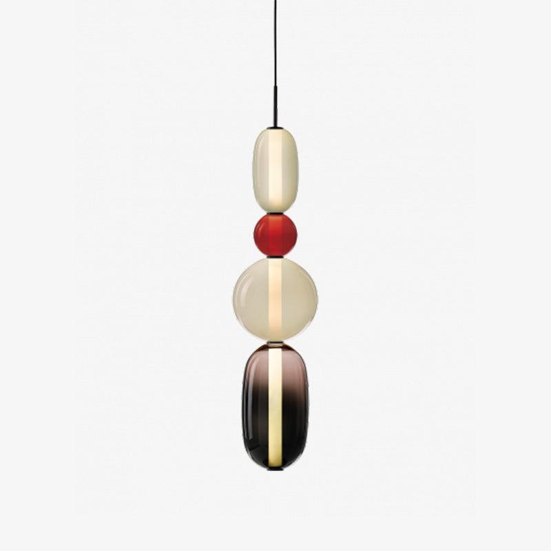 Amber Drop Glass Pendant Light