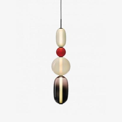 Amber Drop Glass Pendant Light