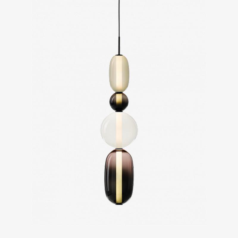 Amber Drop Glass Pendant Light