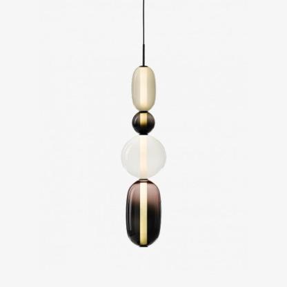 Amber Drop Glass Pendant Light