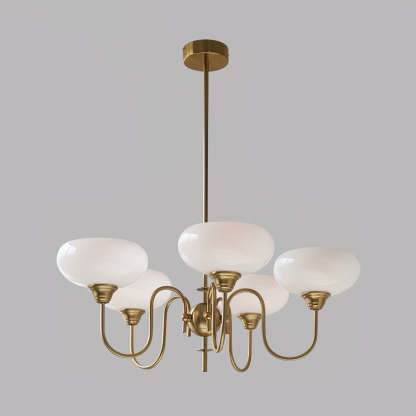 Nielsen Vintage LED Métal Verre Lustre Salon