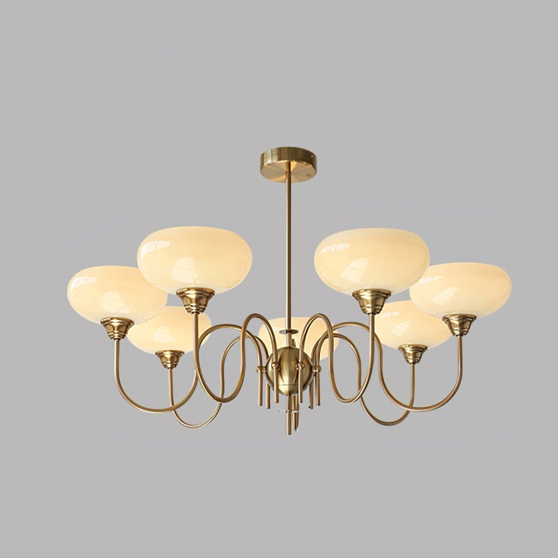 Nielsen Vintage LED Métal Verre Lustre Salon