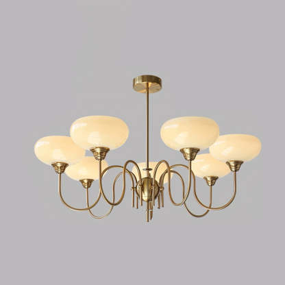 Nielsen Vintage LED Métal Verre Lustre Salon