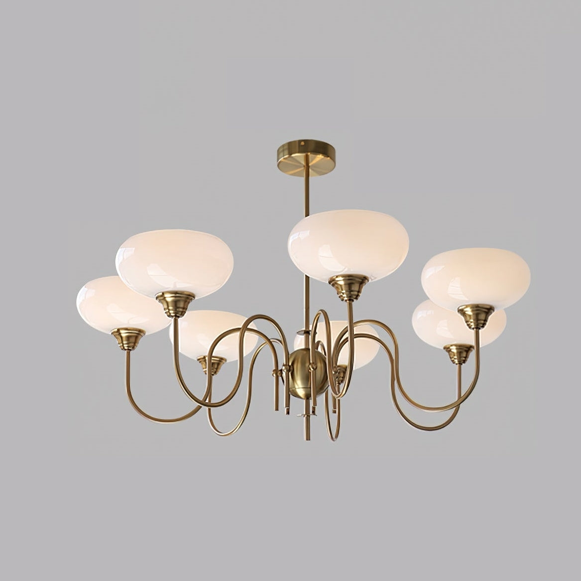 Nielsen Vintage LED Métal Verre Lustre Salon