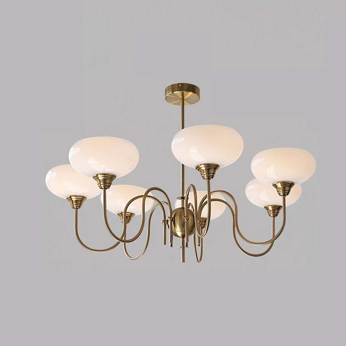 Nielsen Vintage LED Métal Verre Lustre Salon